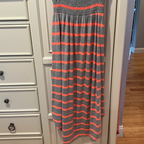 Women’s SZ M AQUA striped high low strapless dress - Picture 6 of 6